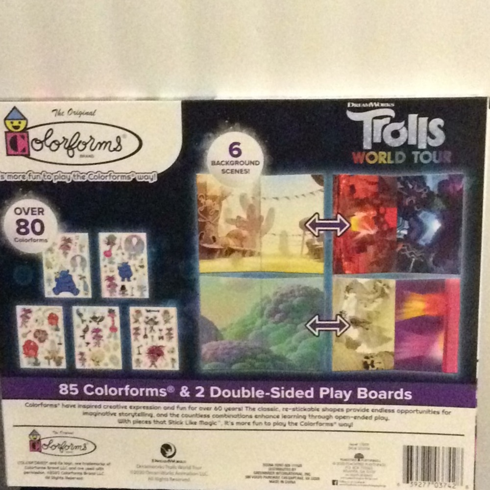 😊 2/ $8 TROLLS TOUR RE-STICK-ABLE FORMS - Picture 5 of 7